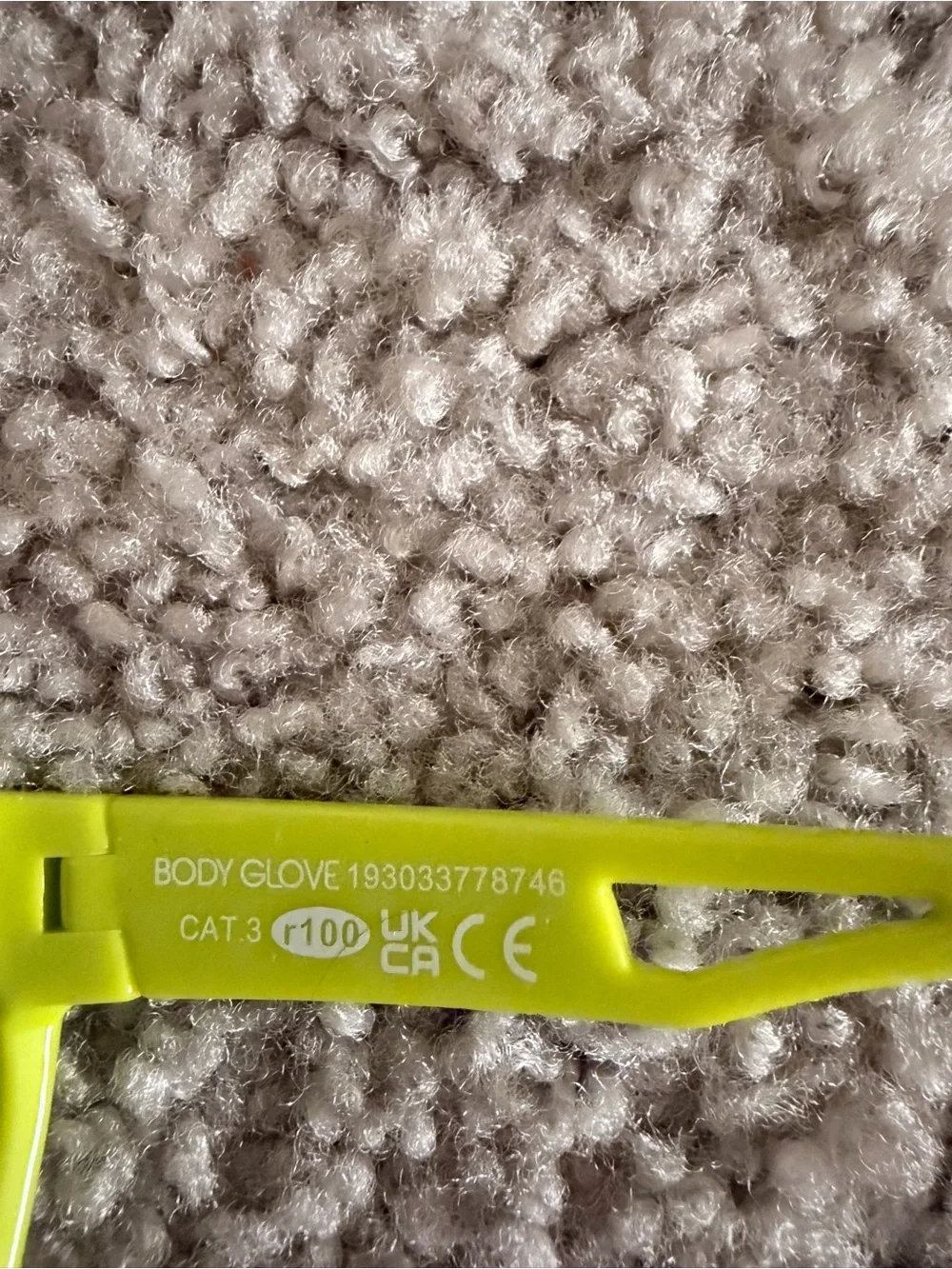 Body Glove Neon Yellow Mirrored Lens Sunglasses